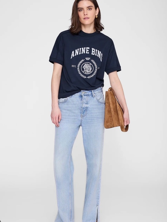 Anine Bing Tops - NWT Anine Bing navy JAYLIN TEE COLLEGIATE xs